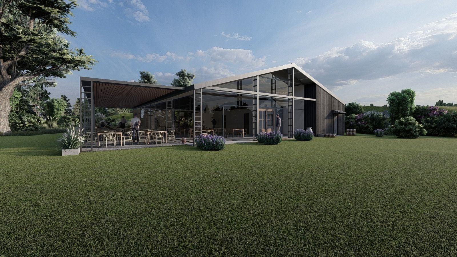 Render de la nueva bodega de Juana Urbana en el casco histórico